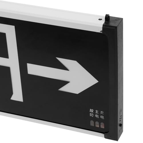 Housoutil LED Emergency Exit Sign, High Visibility Exit Safety Indicator Emergency Lights for Ensuring Workplace Security Offices Hotels and Public Buildings