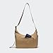 Pander Nylon Crescent Shoulder Bag, Medium Sling Crossbody with Adjustable Strap.(Fawn Brown)