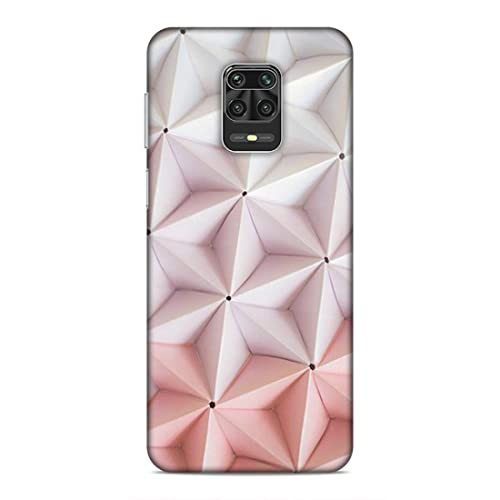 Image of Printed Mobile Back Hard Case Cover for Xiaomi Redmi Note 9 Pro /Note 9 Pro Max | Pink Stars, Multi Stars Black dot -2180