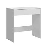 Panana Dressing Table with 1 Big Drawer Vanity Makeup Table for Bedroom Dressing Room Cloakroom (White)
