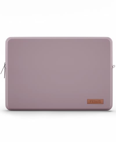Image of FEDUS MONARC Designer Premium Vegan Leather Laptop Sleeve Bag Case 14 inch, Shockproof Office Laptop Cover Pouch Accessories Carrying Bag for MacBook, HP, Dell, Lenovo, Asus for Men & Women