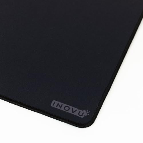 INOVU U-Pad - Tapis de Souris - Base antidérapante - Bords Cousus Anti-effilochements - 32 x 27 cm - Mouvements fluides et précis - Tous usages : bureautique/Gaming/multimédia