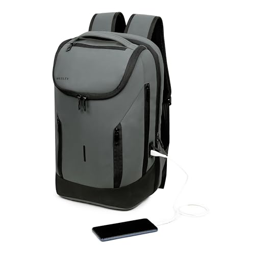 Image of Wesley Rover Pro Series Smart Tech Anti-Theft Laptop Backpack With USB-A & C Type Charging, Internal Organiser Water-Resistant Scratch-Resistant /Business /College /Office bag fits laptop upto 16 inch