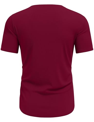 Image of COOFANDY Mens Muscle T Shirts Short Sleeve Slim Fit Tshirts Gym Workout Athletic Crewneck Shirt