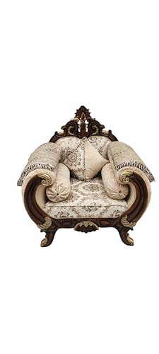 Image of Wooden Sofa Set Carving for Living Room (5 Seater A)