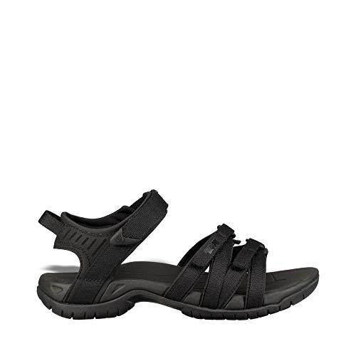 Teva Womens Tirra Sandal, Color: Black/Black, Size: 8 (4266-BKBK-08)
