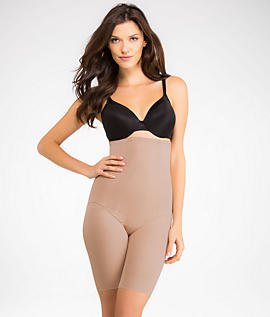 Miraclesuit Shapewear Women's Extra Firm Shape With An Edge Hi-Waist Long Leg Black Body Shaper Lg #TOP5