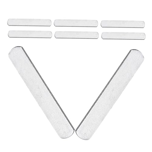 ifundom 8 Piezas Placas Electrochapado para Entrenamiento Corporal Pesas Planas para Piernas y Brazos Seguro Chalecos y Leggings de