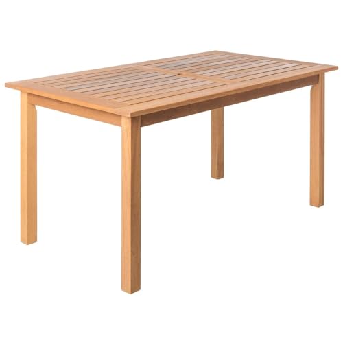 LOLAhome Mesa de jardín Resistente Rectangular