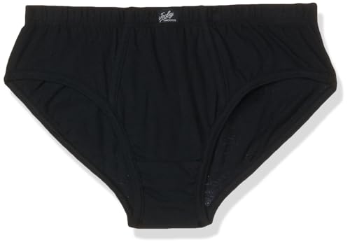 Image of Jockey 3035 Boys Super Combed Cotton Solid Brief with Ultrasoft Waistband (Pack of 3) Sleet, Black & Raw Sienna 11-12 Yrs