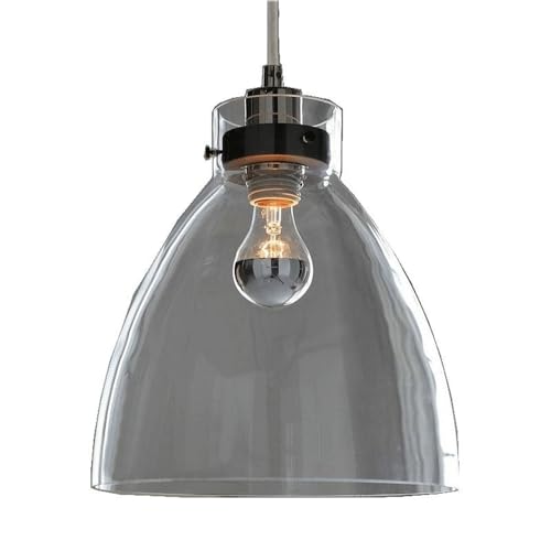 Suspension pour salle à manger industrielle en verre créatif luminaire de couloir