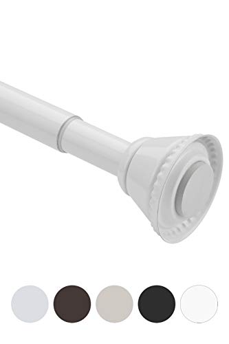 Amazer Shower Curtain Rod, 78-110 Inches Extra Long Rust-Resistant Curtain Rod Adjustable Spring