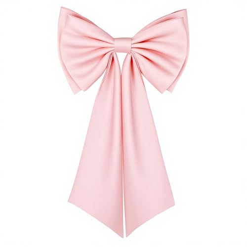 Lazo grande de satén rosa desmontable para actualizar vestidos de novia y trajes de fiesta