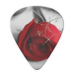 Ensemble de 6 médiators de guitare Red Rose pour guitare acoustique, guitare électrique, basse, ukulélé – fin, moyen et… - Les Beatles, Paul McCartney, John Lennon, RIngo Starr, George Harrison Ensemble de 6 médiators de guitare Red Rose pour guitare acoustique, guitare électrique, basse, ukulélé - fin, moyen et… – Image 3
