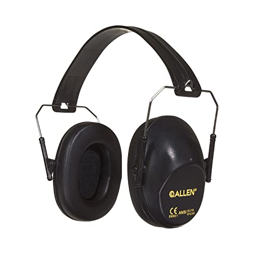 Allen Company Reaction Lo-Profile Shooting Muff, 26 dB, Black, Adult