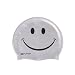 IST Silicone Smiley Face Swimming Cap (Gray)
