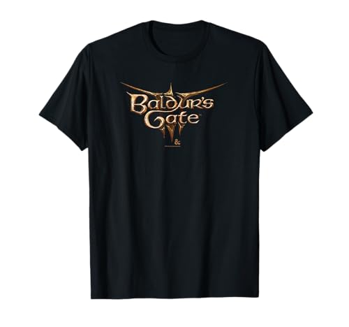 Dungeons & Dragons Baldur's Gate III Big Chest Text Logo T-Shirt