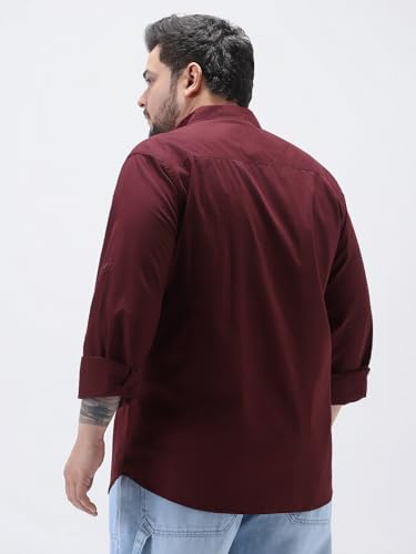 Image of Urbano Plus Men's Cotton Full Sleeve Regular Fit Casual Solid Shirt