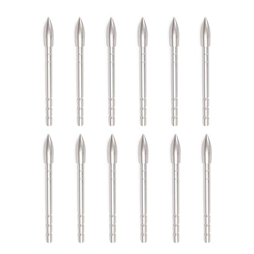 YLS Archery Field Points 85/100/120 Grain Insert Points Archery Bullet Points Target Practice Tips for ID 4.2mm Shaft(Pack of 12)
