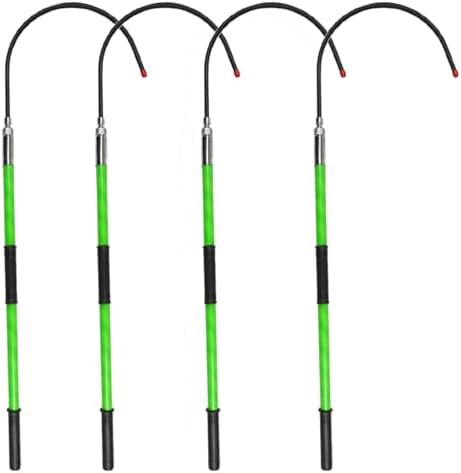 High Voltage Rescue Hooks Set, Insulated Emergency Electrocution Tools, 3-4 Detachable Rods for Electrical Safety, 3ft-10ft Lengths, 10kV Life-Saving Equipment