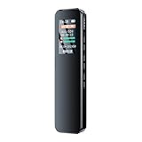 64G Digital Voice Recorder with 512 Hours Recording Capacity, External Playback, Sound Tape Recorder with Playback, Mic Dictaphone for Meeting, Lecture