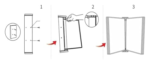 Présentoir de catalogue A4 mural noir à grande capacité de rangement - 6