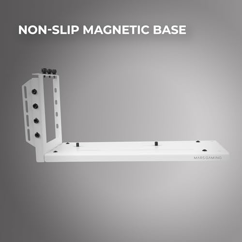 Mars Gaming MCA-GCV, Soporte Vertical Universal para Tarjetas Gráficas, Base Magnética Antideslizante, Compatible con Modelos hasta 3 Slots, Soporte GPU de Instalación Versátil 2x Brackets PCI, Blanco - imagen 4