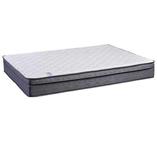 Spinal Solution 11-Inch Medium Plush Foam Encased Eurotop Pillowtop Innerspring Fully Assembled Mattress, Good For The Back, Queen Size #TOP3