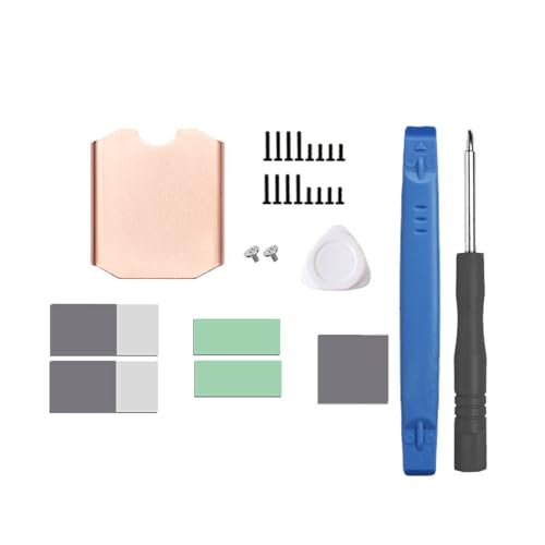 SSD Heatsink for Steam Deck ROG All, M.2 2230 NVME SSD Heatsink Set, Copper Heat Sink Cooler with Silicone Thermal Pad, Cooler Copper Heat Sink Cooling Opening Tool