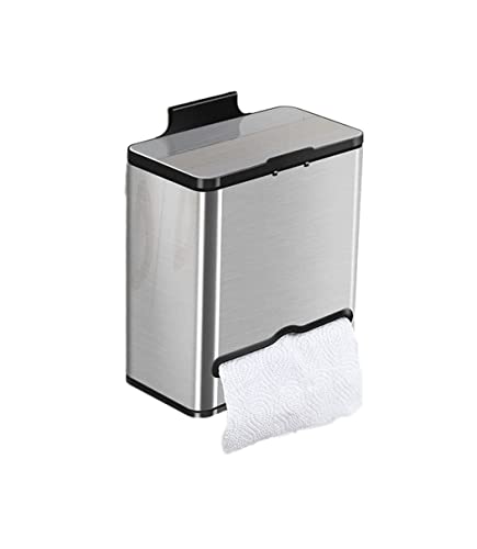 Poubelle en acier inoxydable suspendue pour armoire et cuisine moderne