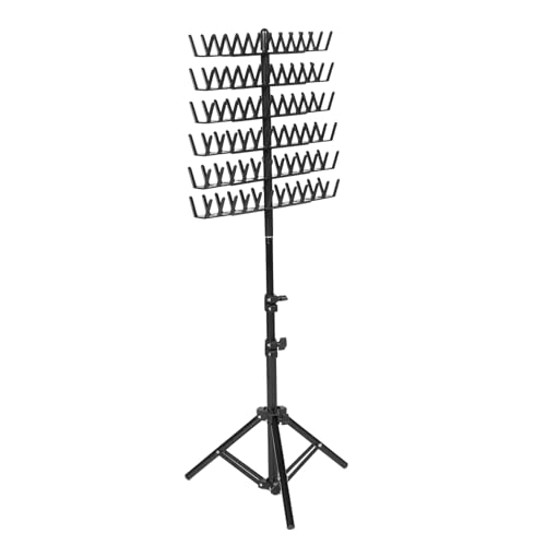 Beatifufu Standing Braid Rack Hair Extension Holder Portable Metal Easy to Use for Hair Salons and Home