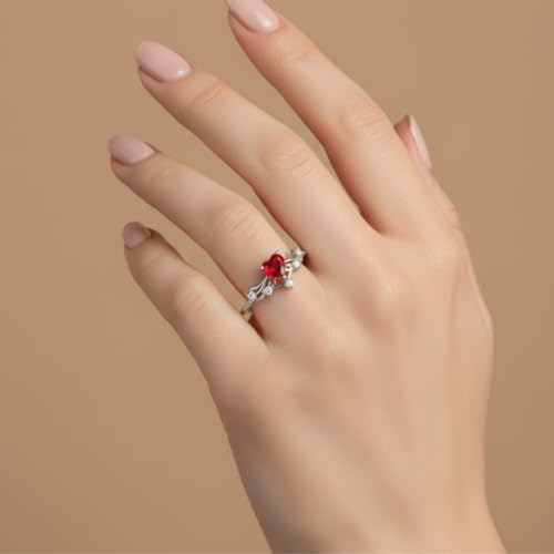 Image of ROOVI Pure 925 Sterling Silver AD Ring I Indian Ring Size-14 I Gifts for Girlfriend I Gifts for Women & Girls| With Certificate of Authenticity and 925 Stamp