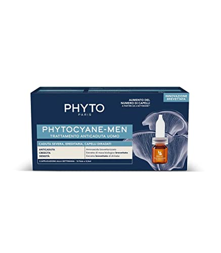 PHYTO Cyane Men Hair Loss Treatment for Men 12 Bulbs