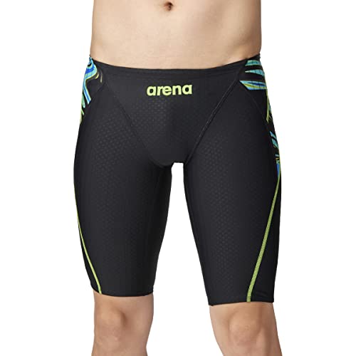 arena(アリーナ) 競泳水着 レース用 メンズ AQUA STRIPE-D マスターズSP ブラック×ブルー(BKGN) Lサイズ FAR-2565M