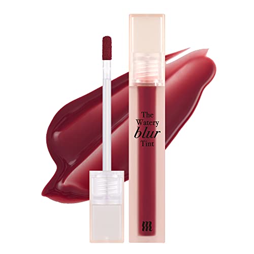 MERZY The Watery Blur Velvet Tint – Vegan Long-Lasting Lip Tint with Soft Matte Finish – Gel-to-Powder Texture, High-Pigment Color #05 MAUVISH DAWN, 0.13 fl oz