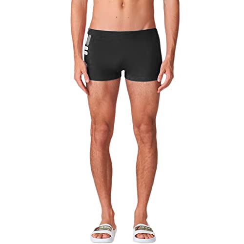 SUNGA MASCULINA FILA BOXER ACQUA Cor:Preto/Cinza;Tamanho:P