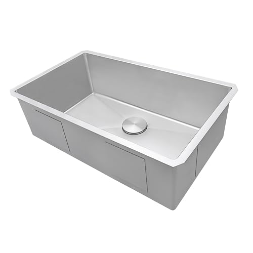Ruvati 30-inch Rounded Corner Undermount Kitchen...