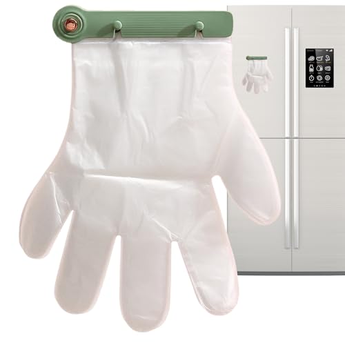 Portaoggetti da parete, per guanti da cucina, organizer multifunzionale per guanti da parete, con 100 guanti, forniture per casa e ristorante