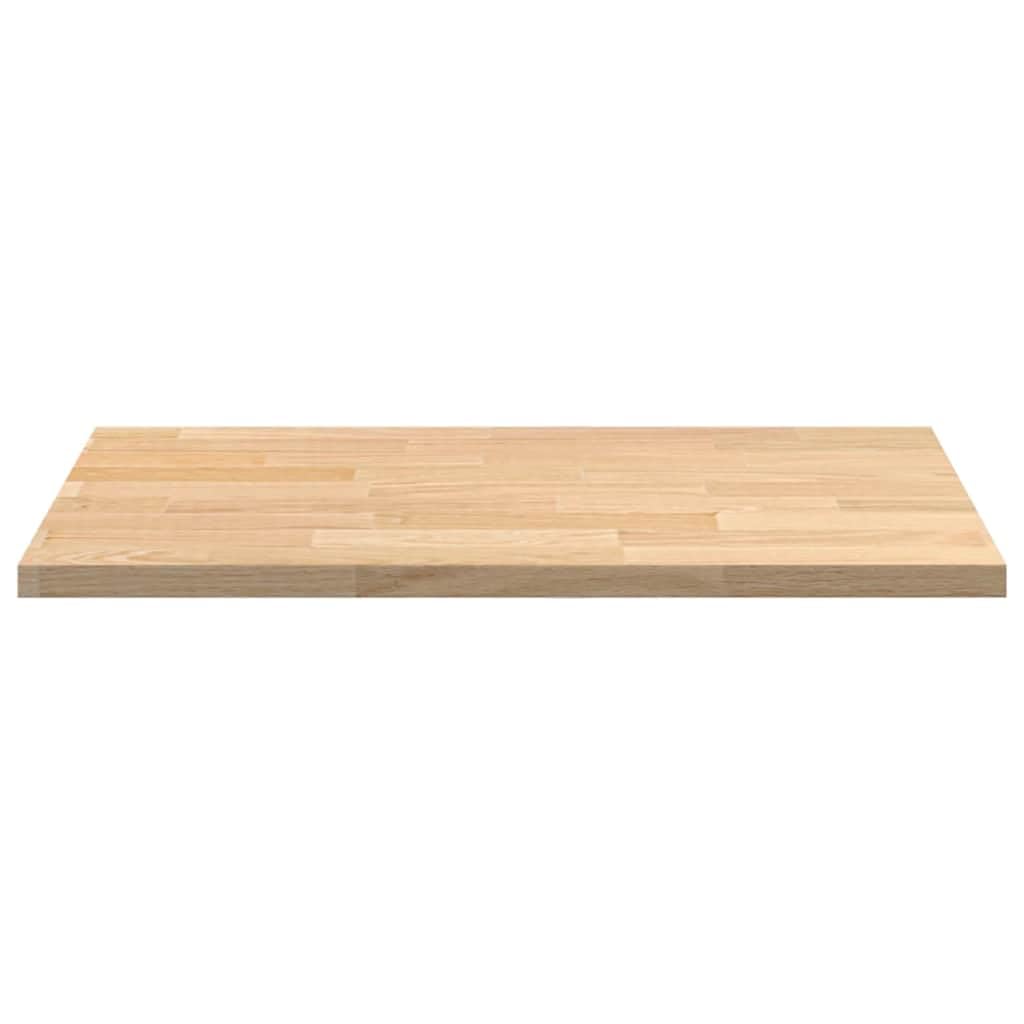 Plan de travail de cuisine en chêne massif - 80 x 63,5 x 2,7 cm - Rectangulaire - Finement poncé - Plateau en bois pour bureau, plan de travail, construction de meubles, châssis, cuisine