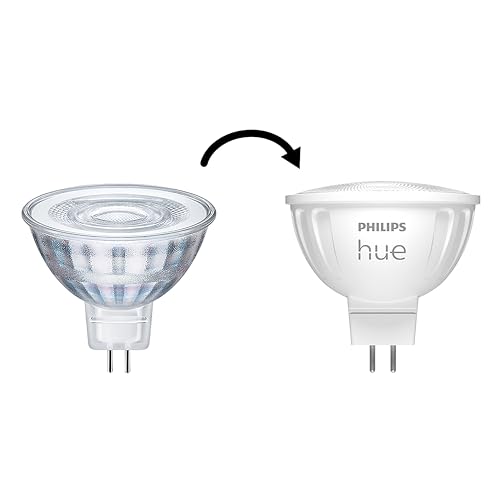 Philips Hue Starterpaket White and Color Ambiance GU5.3-2 Hue Lampen, Dimmer Switch und Bridge - Einfache Installation - Funktioniert mit Alexa und Google Home - 6