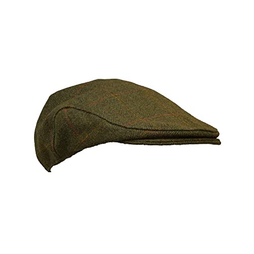 Walker and Hawkes - Childrens' Derby Tweed Ashton Flat Cap - Dark Sage - 48