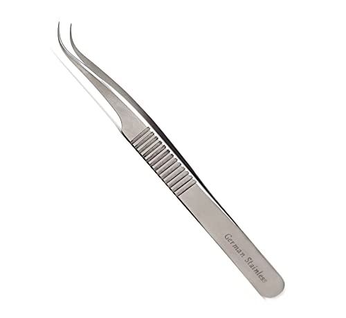 A2Z- High Precision Strong Curved Thin Tip Precision Jewelry Making Tweezer-4.5