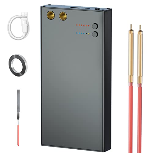 Portable Spot Welder, USB-Charging Upgraded Mini Spot Welder, Adjustable Gears Spot Welding Machine, Battery Spot Welder with Welding Pen, 5M Nickel Sheet, Type-C Fast Charging DIY 18650 Spot Welder