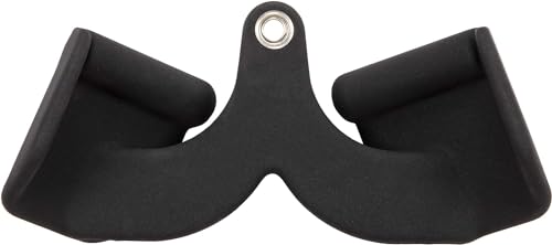 Image of LAT Pulldown Attachments - Mag Grips - Pull Down Bar - Cable Machine Rubber Coated Handles for Comfort and Grip (Narrow Outside Handle)