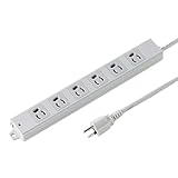 サンワサプライ(Sanwa Supply) 3P抜け止めタップ 6個口 裏面マグネット・通電ランプ付き 10m TAP-K6-10