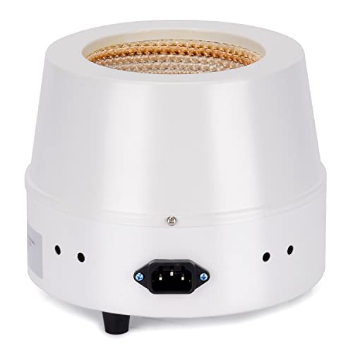 Labasics Heating Mantle, Heating and Stirring Electromantles Electrothermal Lab Heating Mantle with Magnetic Stirrer 0-1400 RPM Temperature Control 220V/450℃ 250W, 500 ml