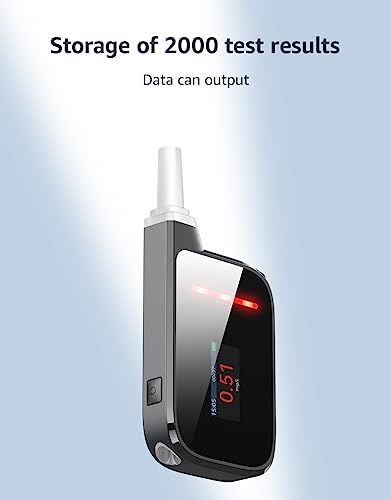 Image of Alcohol Tester Breathalyzer Rapid Sensor Electrochimical Fuel Cell with Superior Accuracy Reliable and Super Sensitive Professional-Grade Compact and Lightweight (Model S-2)