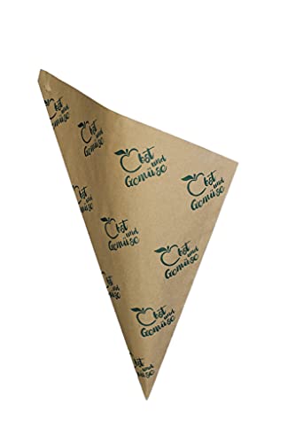 PGV Gemüse und Obst Spitztüten aus Papier gefädelt (100 Stück, 33 cm / 1000 g)