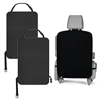 Laluky 2 Stück Rückenlehnenschutz Auto Sitzschutz Wasserdichte, Auto RüCkenlehne Kinder, 420D Oxford Schutz Rückseite Anti-Schmutzig für Vordersitze Autositz Rückseite