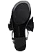 Karl Lagerfeld Paris Women's Cristi Studded Bow Thong Flip Flop Sandal Slide, Black, 9.5